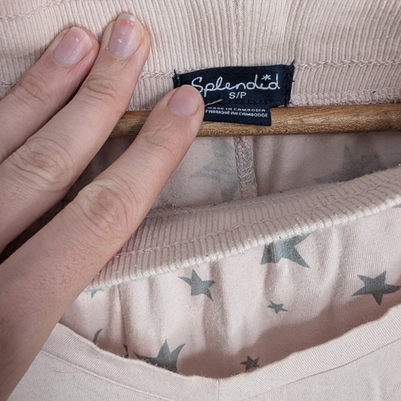 Splendid Two Piece Pajama Set Small - Picture 3 of 6